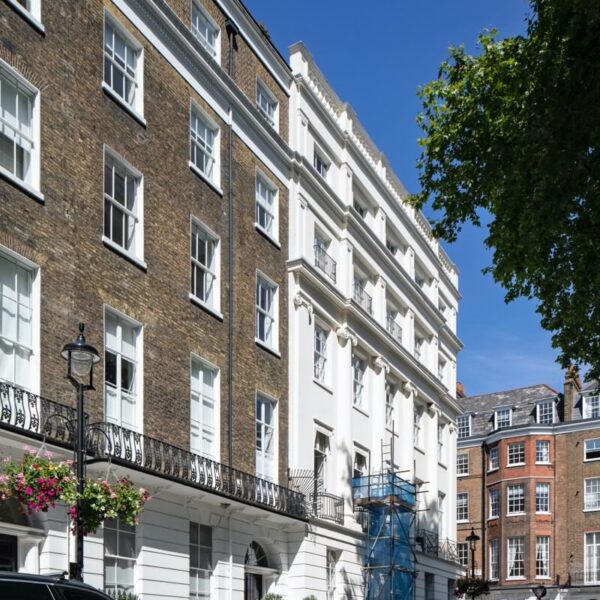 Restoration works at Bryanston Square, part of The Portman Estate in London