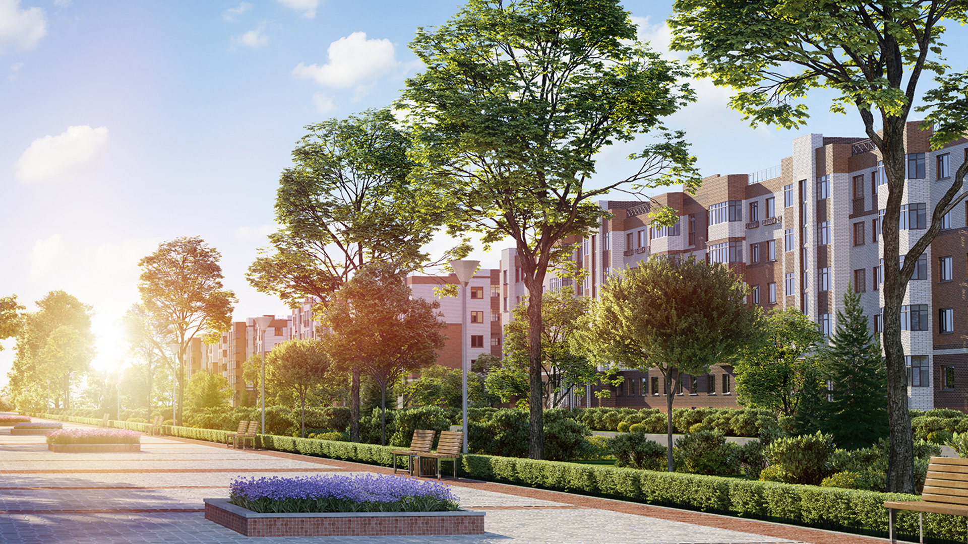 Visual of London Chest Hospital redevelopment with landscaped residential design